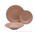 Χειροποίητα επιτραπέζια σκεύη σπίτι 18pcs Stoneware Set Κεραμικά